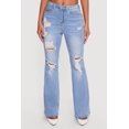 thumbnail image 3 of Women's WAX Distressed Flare Jeans, 3 of 4