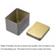 thumbnail image 4 of Caja de Almacenamiento Unique Bargains Metal Estaño 3uds 3.9' x 3.15' x 3.31' Rectangular Hojalata, 4 of 5