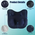 thumbnail image 4 of Neck Massager, 4D Shiatsu Back Massager with Heat - Cordless, 6 Kneading Nodes, 2 Heat Levels & 3 Intensities, Auto Timer, for Neck, Shoulder, Back Pain Relief, 4 of 9