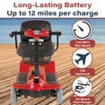 thumbnail image 6 of Zipr Traveler 4-Wheel Mobility Scooter - Long Range Senior Scooter, 6 of 9