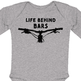 thumbnail image 4 of Inktastic Life Behind Bars Mountain Bike Boys or Girls Long Sleeve Baby Bodysuit, 4 of 5
