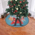 thumbnail image 2 of FMSHPON Happy Father's Day Hero Xmas Christmas Tree Skirt Stand Mat for Holiday Party Decoration Indoor Outdoor 36 inches, 2 of 3