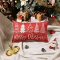 thumbnail image 2 of Merry Christmas Pillow Cover 12x20 Farmhouse Christmas Throw Lumbar Pillow Cover Decorations Christmas Tree Holiday Decor Case for Home Couch, 2 of 6