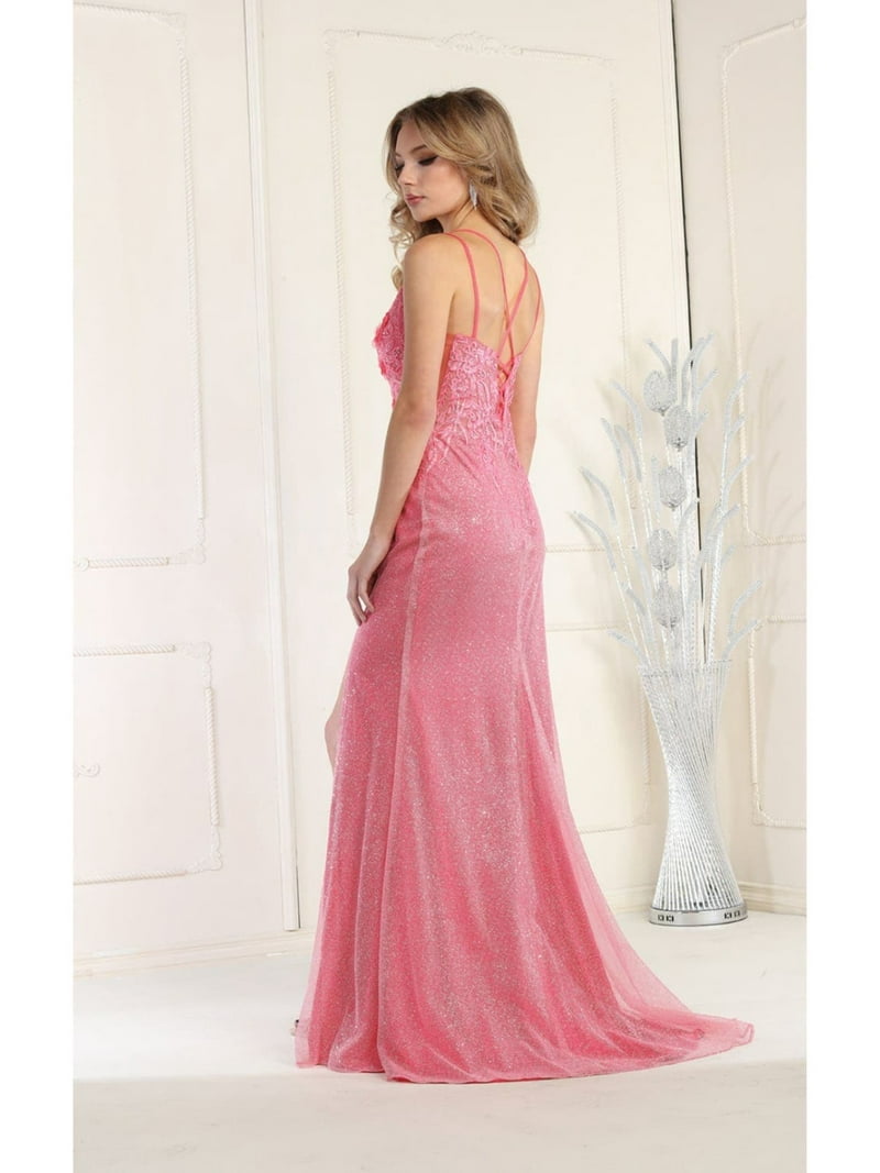 may queen prom dresses May Queen RQ8176 - Long Tulle Sheath Dress