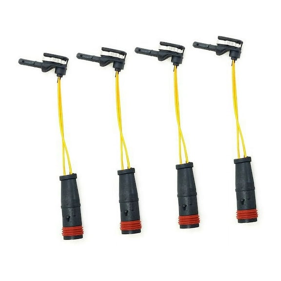 Front and Rear Brake Pad Sensor Kit - Compatible with 2003 - 2009 Mercedes-Benz E320 Sedan 2004 2005 2006 2007 2008