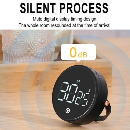 

Tepsmf Kitchen Gadgets Rotary Timer Household Mute Timer Kitchen Countdown Timer Creative Multi-Function Stopwatch Timer