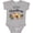 AC-Heather Grey, variant on Merry Christmas Cute Sloth with Santa Hat and Lights Boys or Girls Baby Bodysuit