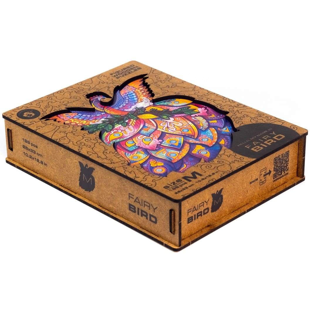 UNIDRAGON Fairy Bird Wooden Jigsaw Puzzle M 198 Pieces