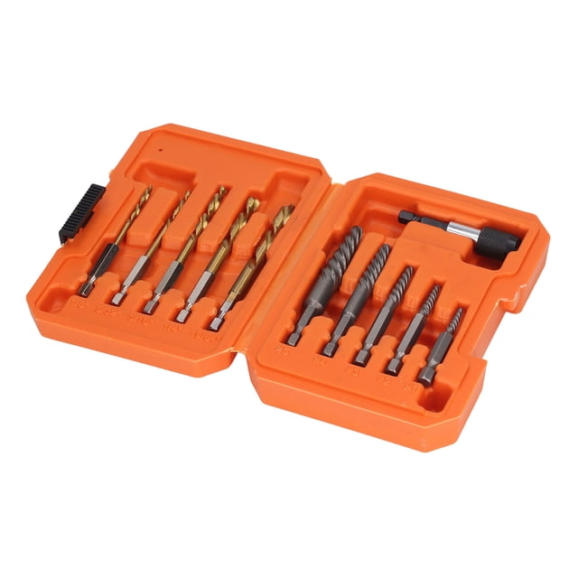 Damaged Screw Extractor Kit,11Pcs Damaged Screw Extractor Stud Remover Bolt Extractor Set Exceptional Value