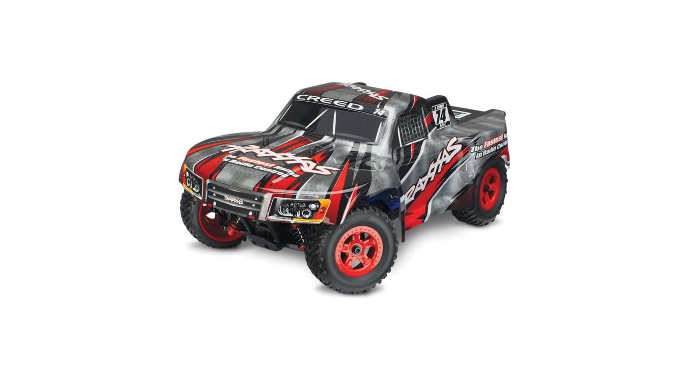 Traxxas 1/18 LaTrax SST, Brushed, 4WD RTR, Creed (Red) - Walmart.com