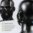 thumbnail image 3 of Dust Mask, Breathable Reusable Face Mask with 4 Activated Carbon Filters for Woodworking Construction Mowing Grinding Cycling Mask, 3 of 6