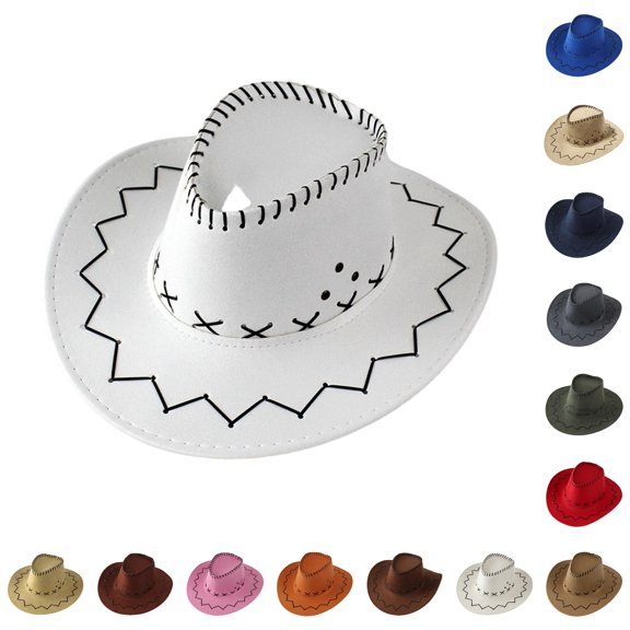 Vrotazzy Kids Cowboy Hat for Themed Parties Dress Up and Halloween Kids Outdoor Outdoor Adventure Hat for Boys Girls Lightweight,Sizes One Size