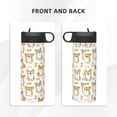 thumbnail image 3 of Yiaed Cartoon Corgi Print Water Bottle with Straw Lid, Stainless Steel Double Wall Insulated Water Bottle | Leak-Proof and Spill-Proof Water Bottle, 3 of 8