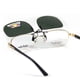 thumbnail image 5 of Clip-on Sunglasses Gold Mirror Glass 40x58mm Gold, 5 of 5