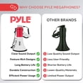 thumbnail image 4 of Megáfono Pyle Bullhorn 50W con Sirena y Entrada Auxiliar Blanco-Rojo, 4 of 7