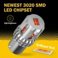 thumbnail image 5 of AUXITO Brilliant Red 1157 LED Bulbs Brake Lights 2800 Lumens Extremely Bright 2057 7528 7507 BAY15D 1157 LED Bulbs for Tail Lights Brake Lights , 2PCS, 5 of 7