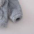 thumbnail image 5 of AINIYS Kids Bear Fleece Set Hooded Top & Pants Outfit Cute Plush Children's Clothing for Sleep & Casual Wear Dark Gray 2 Years, 5 of 8