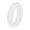 White, variant on Rings 5.7Mm Silicone Ring European and American Women's Jewelry Couple Ring Matchmaking Accessories Sports Glitter Ring Ring (White )