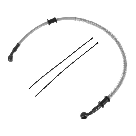 60cm Motorcycle Brake Clutch Oil Hose Line Cable Ties Motorcycle Hydraulic Brake Line for Motorcycles Dirt bikes ATV Silver Tone