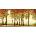 thumbnail image 2 of Marcon, Michael 24x14 White Modern Wood Framed Museum Art Print Titled - Forest Panel, 2 of 4