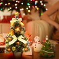 thumbnail image 2 of AMERTEER Tabletop Mini Artificial Christmas Tree Decor with Hanging Ornaments Perfect for Christmas Decorations  Home Décor  Kitchen  Dining Table, 2 of 11