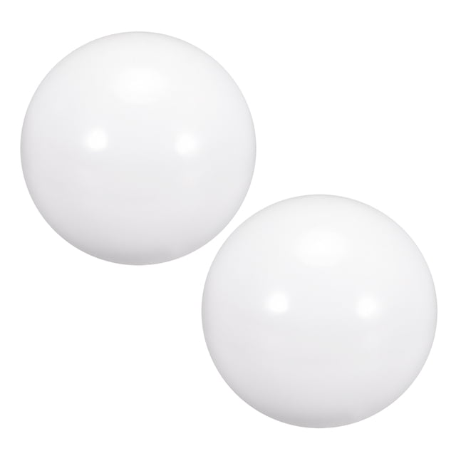 Reemplazo de partes de joystick de arcade Unique Bargains, mango de bola superior redonda, 2 piezas en blanco