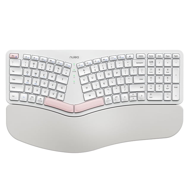Teclado ergonómico inalámbrico dividido Nulea Bluetooth USB-C