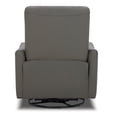 thumbnail image 2 of Maddie Home Modern Faux Leather Swivel Glider Recliner in Gray, 2 of 5