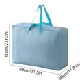 thumbnail image 3 of Qiopertar Large Capacity Storage Bag, Moving Bags with Shoulder & Handles for Travel, Heavy Duty Storage Organizer for Clothes Luggage Moving Supplies, Light Blue, 3 of 5
