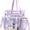 Purple, variant on Clear Tote Bag Stadium Approved 12x6x12, Thickened Heavy Duty PVC Transparent Tote Bag Water Resistant