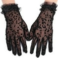 thumbnail image 1 of Coofit Gants Courts à Imprimé Léopard : Gants de Costume Doux et Tendance, Gants de Fête pour Femmes, 1 of 10