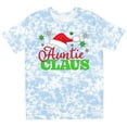 thumbnail image 3 of Inktastic Auntie Claus with Christmas Santa Hat and Snowflakes T-Shirt, 3 of 5