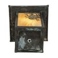thumbnail image 5 of Meyda 73549 7 in. Winter Pine Post Mount - Verdigris Finish, 5 of 6