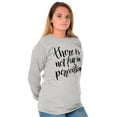 thumbnail image 5 of Not Fun Perfection Inspirational Women's Long Sleeve T Shirt Brisco Brands M, 5 of 6
