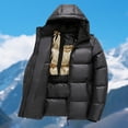 thumbnail image 2 of Winter Warm Thickened Down Jacket Heavy Duty Cold Weather Coat With Hood For Outdoor Activities Windproof Water, 2 of 8