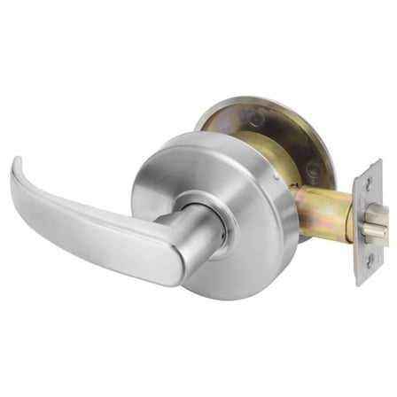 Commercial Communicating Passage Pacific Beach Lever Grade 2 Cylindrical Lock, Satin Chrome