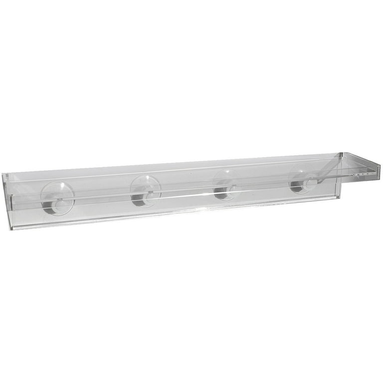 Black Shelves Various Sizes Window Attaching or Mirror Attaching via Suction  Cups 
