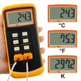 thumbnail image 3 of Medidor de de Monitoreo de Medición de Temperatura Precisa con 4 Sondas Termopares Sensor Termómetro Termopar Tipo K, 3 of 5