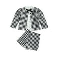 thumbnail image 1 of goowrom Girls Clothes Set, Printed Pattern Cardigan Shirt Skirt, 1 of 9