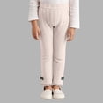 thumbnail image 2 of JAJAHO Girls Leggings Cable Knit Basic Ankle Length Pants Lace Bow Kids Warm Footless Tights 3-7Y, 2 of 4