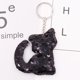thumbnail image 4 of 24 llaveros de gato con lentejuelas brillantes, coloridos y con dijes (colorido + negro + blanco rosado + rosa + verde mágico + rosa, 4 de cada color), 4 of 5