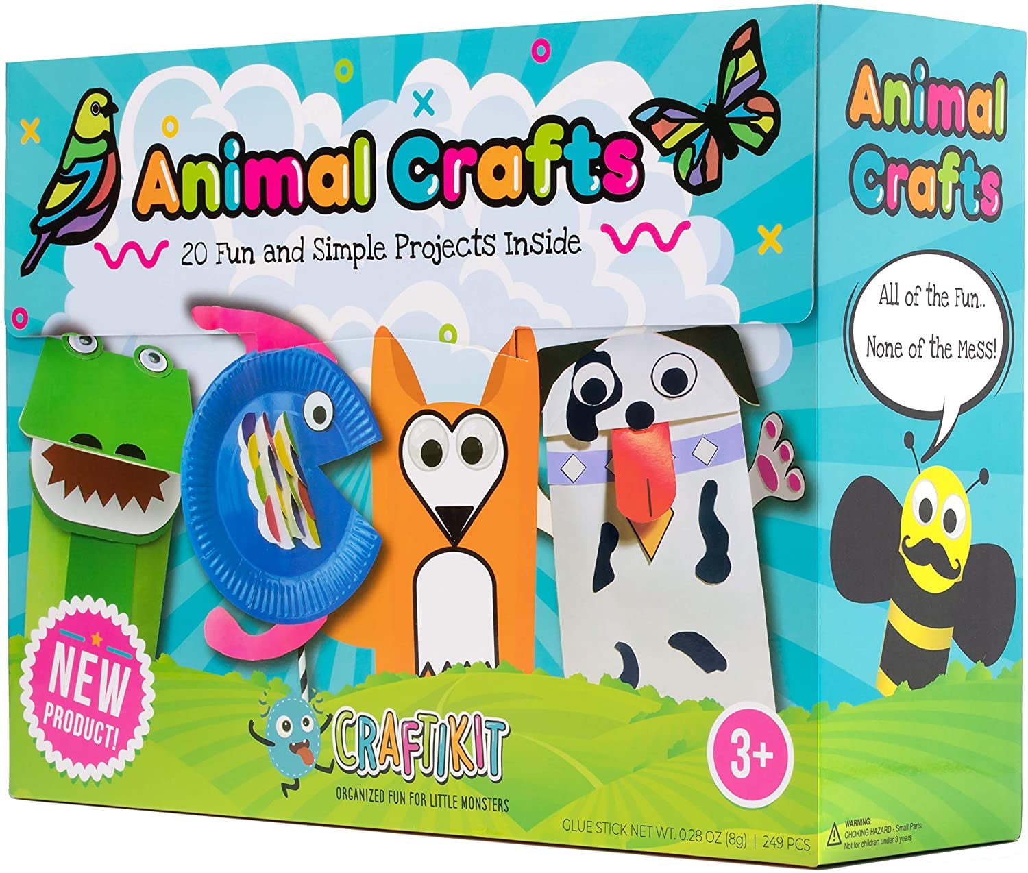 Lc crafts Art and crafts Kit for Kids Ages 8-12, create and Display  Animals, Kit Includes Supplies & Instruction, Best craft Project for K