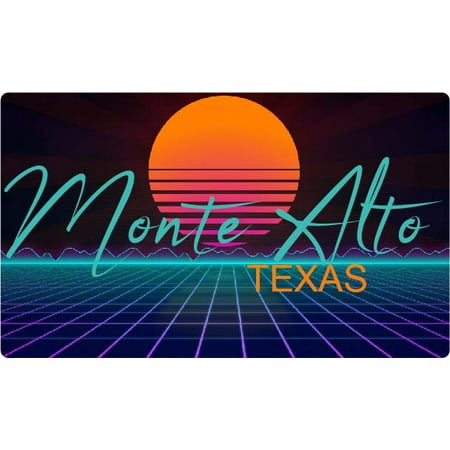 

Monte Alto Texas 4 X 2.25-Inch Fridge Magnet Retro Neon Design