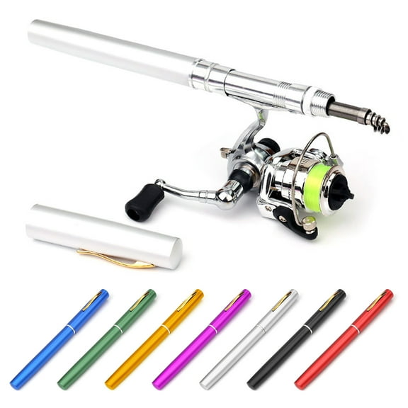 Nishore Fishing Pole,Reel Combo Pole Kit Rod Pen Pole Kit Pocket Collapsible Rod Bosnyyds Rookin Combo Mi-ni Pen
