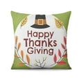 thumbnail image 3 of Grateful Fall Pumpkin Pillow Covers Set Of 4, Linen Fall Leaves Cushion Covers Linen Study Sofa Cushion Cover, 3 of 5