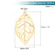 thumbnail image 2 of Uxcell 100Pcs Adornos de Hoja Hueca Plateada y 100Pcs Dorada, Pendientes de Metal para Manualidades DIY, 2 of 6