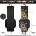thumbnail image 7 of COEQINE Quilted Front Seat Covers for Cars 2 Pack, Decorative Soft Captain Chair Seat Cover Fit Four Seasons, Easy Install Pet Car Seat Cover, Sunflower Butterfly Galaxy, 7 of 7