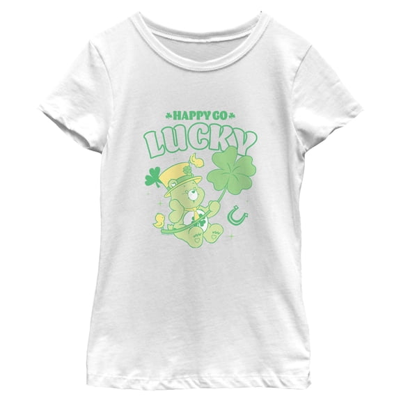 Girls Care Bears Go Happy Good Lucky T Shirt