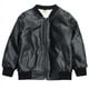 thumbnail image 3 of Chaqueta de cuero sintético para niños, chaqueta de cuero engrosada con forro polar para niños medianos y grandes, 3 of 6