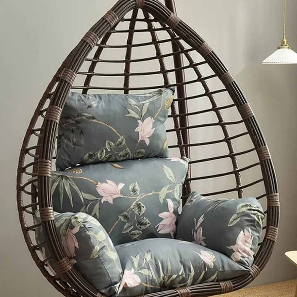 Cojín para silla colgante, asiento oscilante, mecedora transpirable, cojín para asiento, hamacas, almohada, sala de estar columpios para (sin silla) Fivean unisex